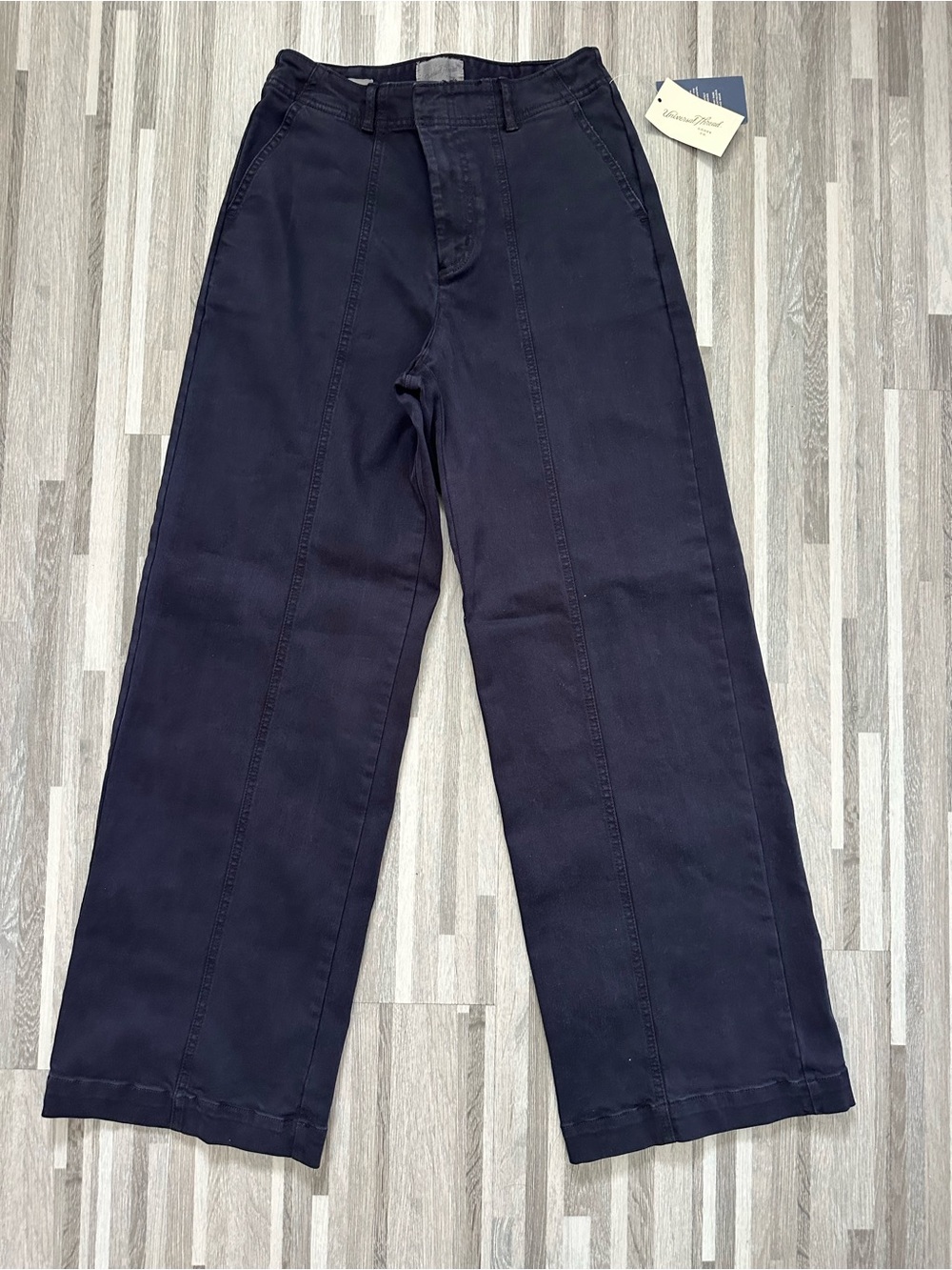 Women's Universal Wide-Leg Pants Navy Blue, High-Rise, Size 4